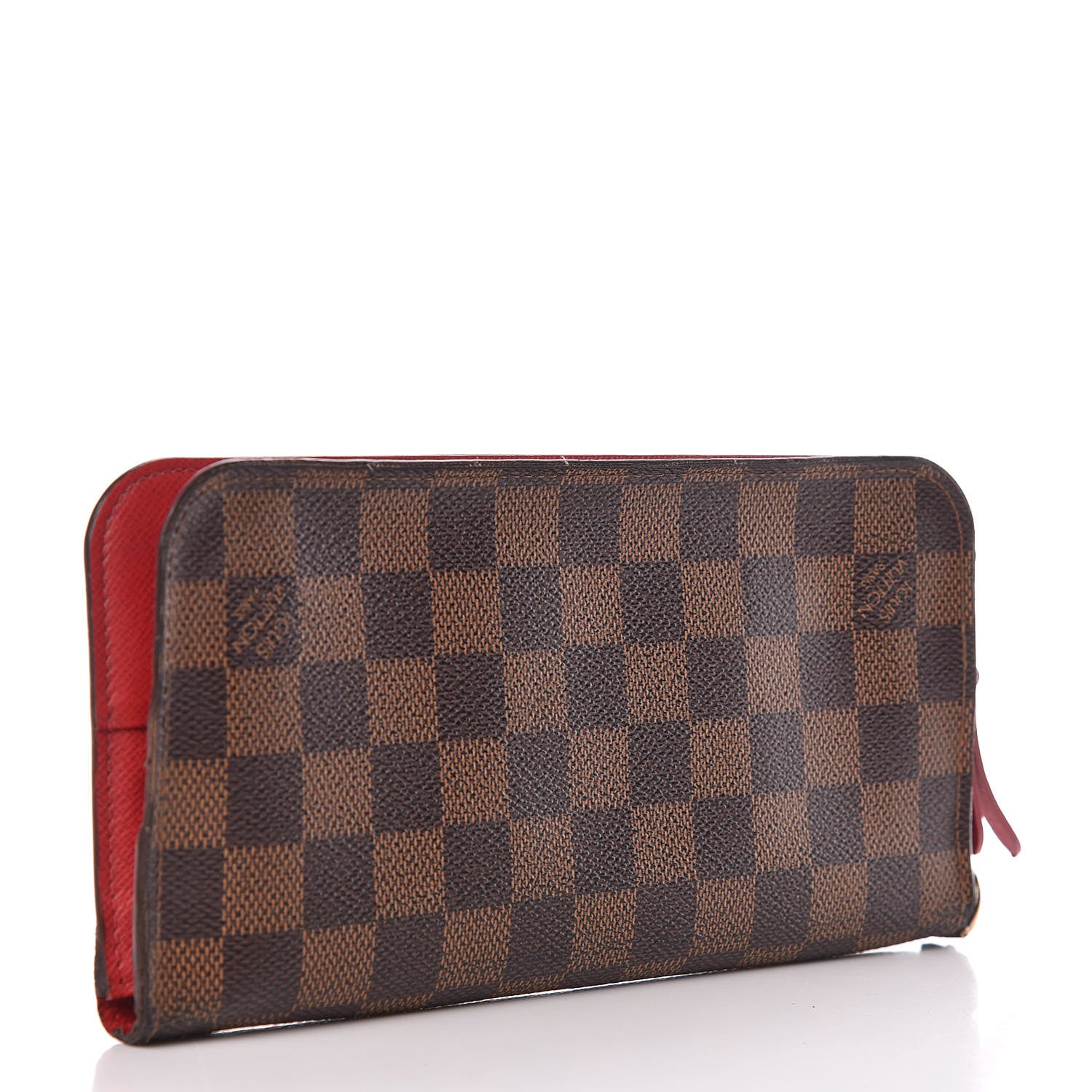 Louis Vuitton Damier Ebene Insolite Wallet Red 3 of 9