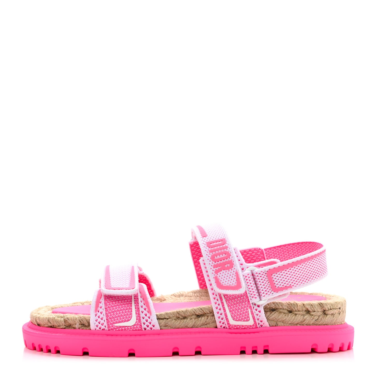 Technical Knit Jute Dioract 10mm Sandals 40 White Fuchsia