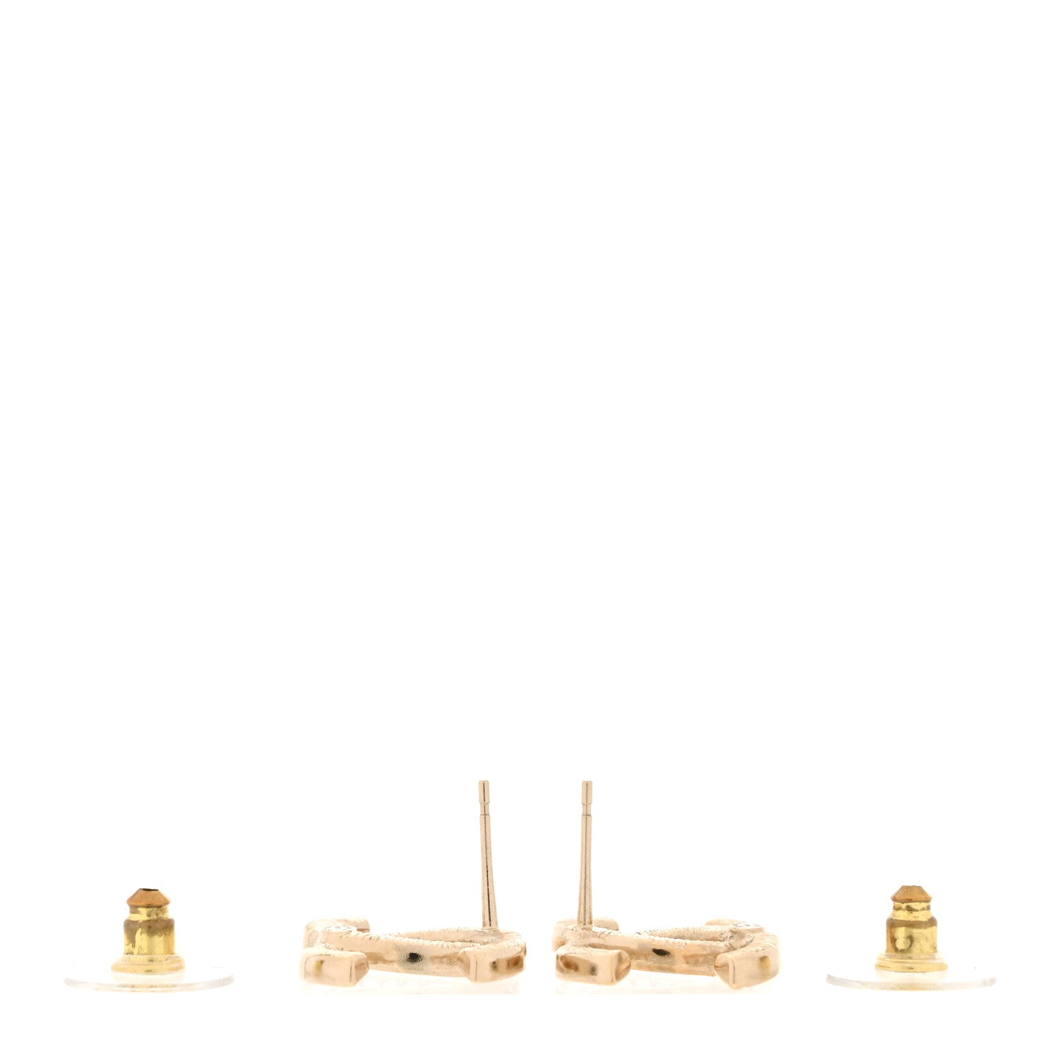 Chanel Crystal Large CC Earrings Gold 3 of 5