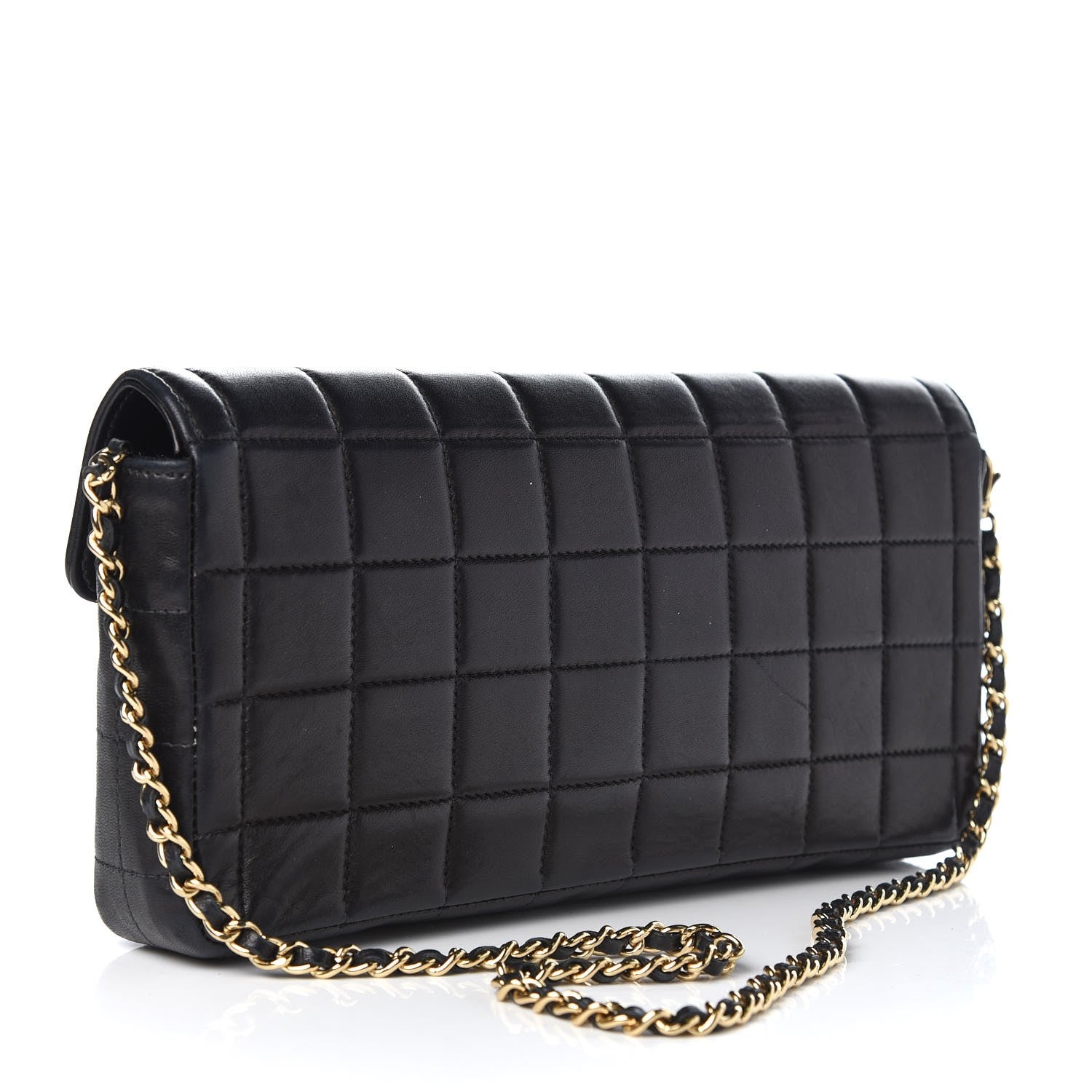 Chanel Lambskin East West Chocolate Bar Flap Black 3 of 9