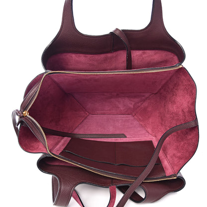Celine Baby Grained Calfskin Small Tri-Fold Bag Burgundy 5 of 14