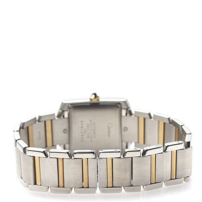 Cartier Stainless Steel 18K Yellow Gold 28mm Tank Francaise Automatic Watch 4 of 7