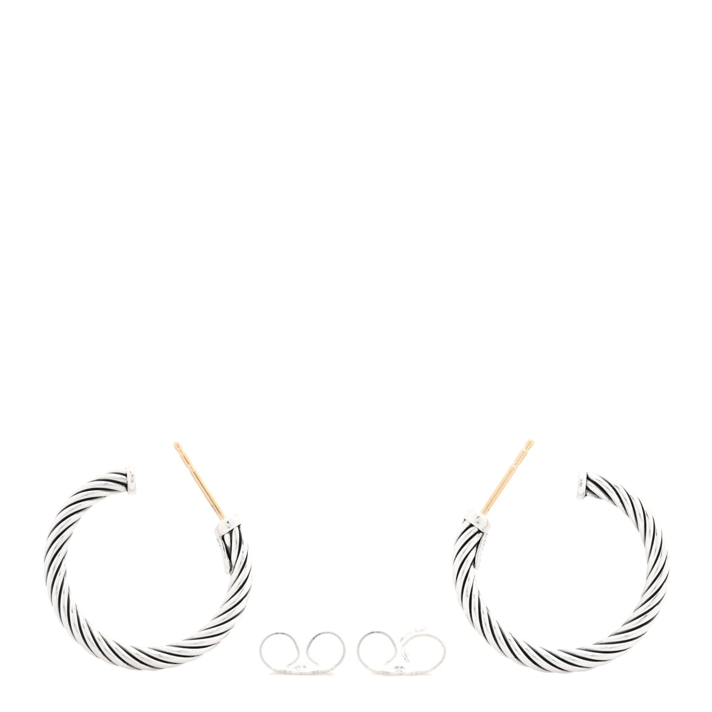 Sterling Silver Cable Classics Hoop Earrings