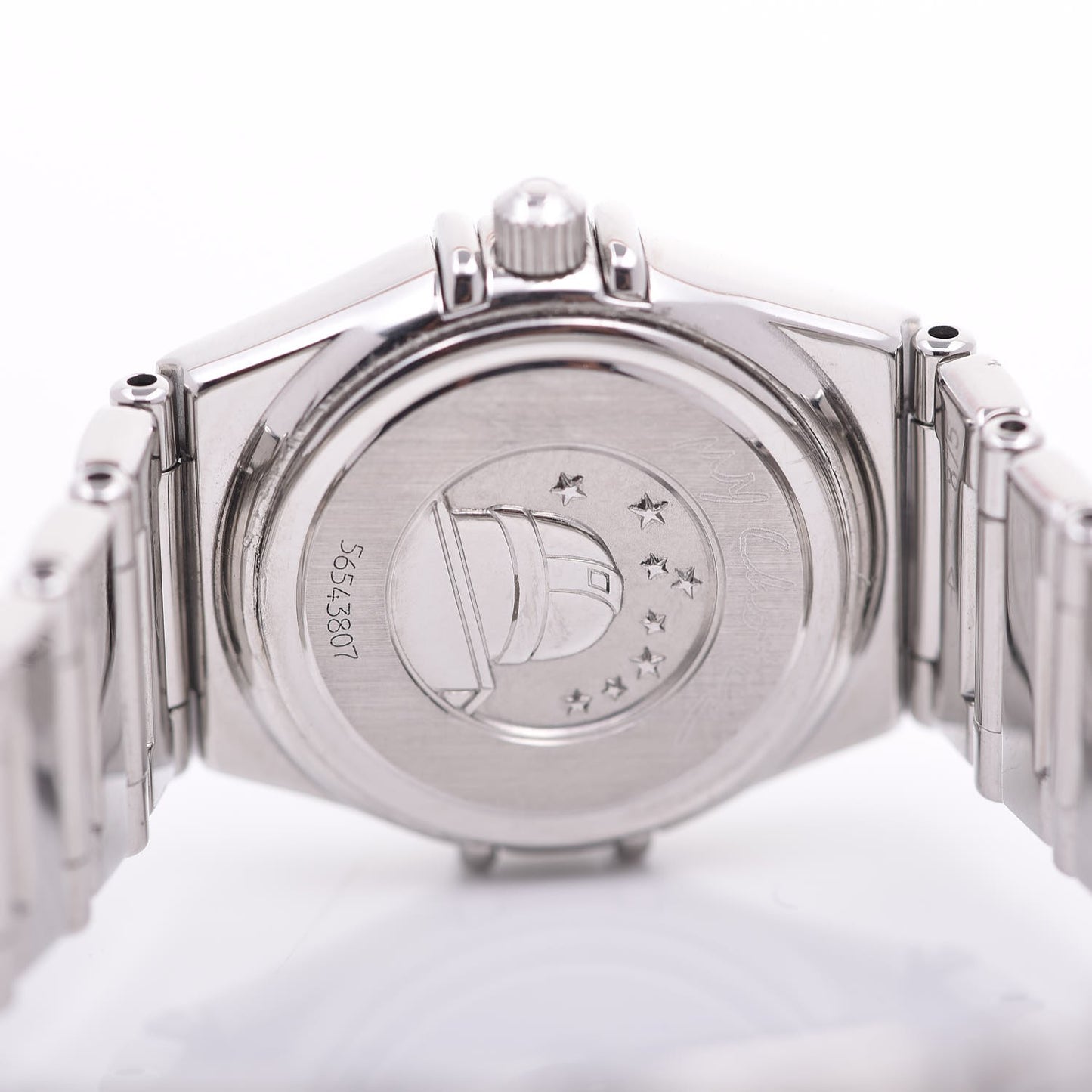 Stainless Steel Diamond Bezel Mother of Pearl 22mm Constellation My Choice Quartz Watch 1465.71.00