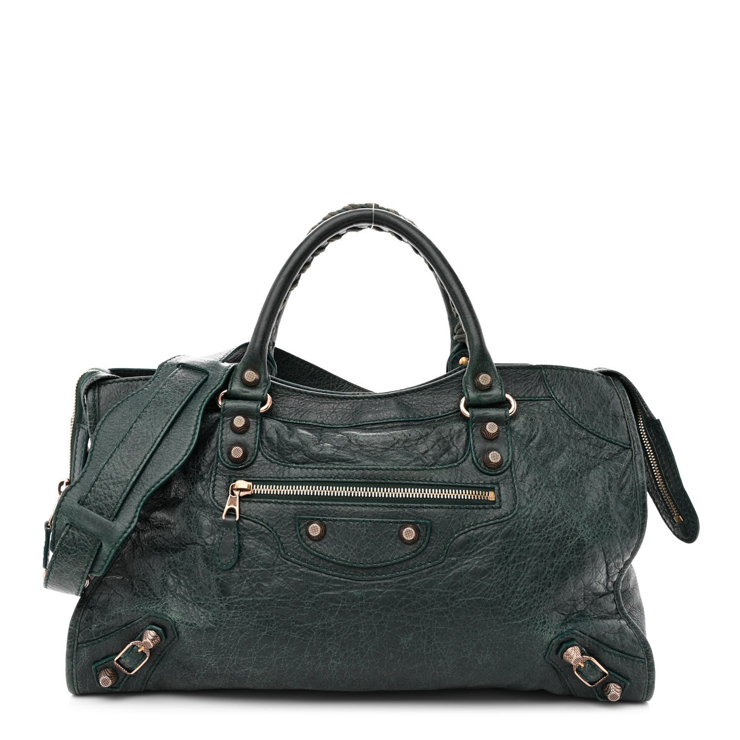 Balenciaga Agneau Giant 12 Gold Hardware City Poker Fonce 1 of 13