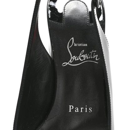 Christian Louboutin Patent So Jane Sling 55 Pump 38.5 Black 7 of 9