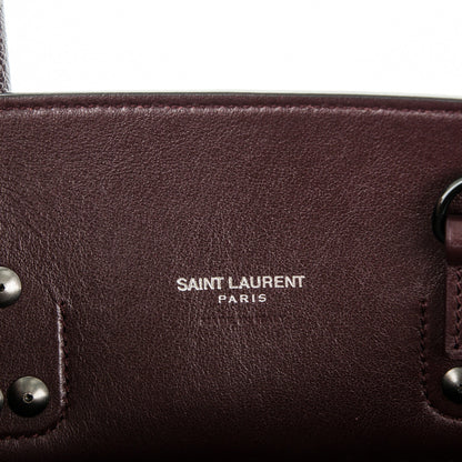 Saint Laurent Grained Calfskin Baby Sac De Jour Amaranto 6 of 6