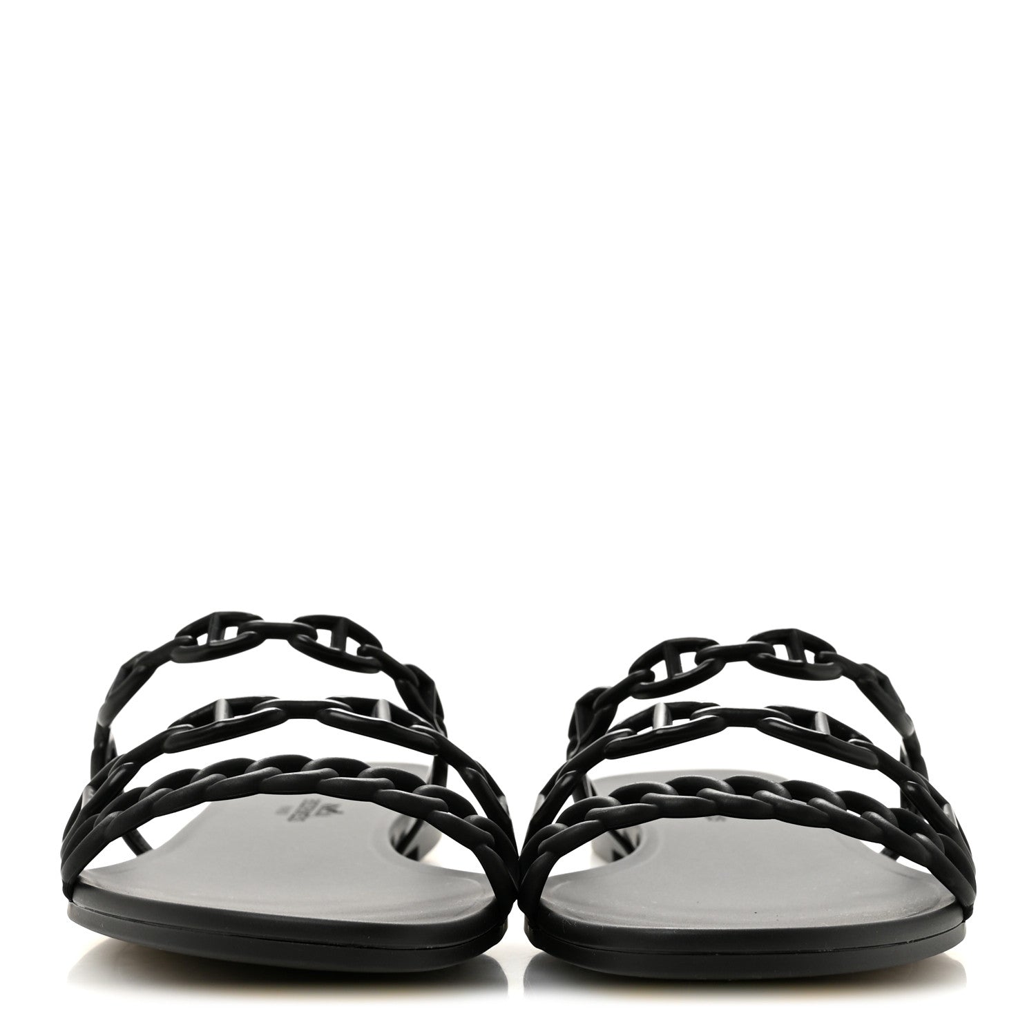 Hermes TPU Rivage Sandals 41 Black 3 of 10