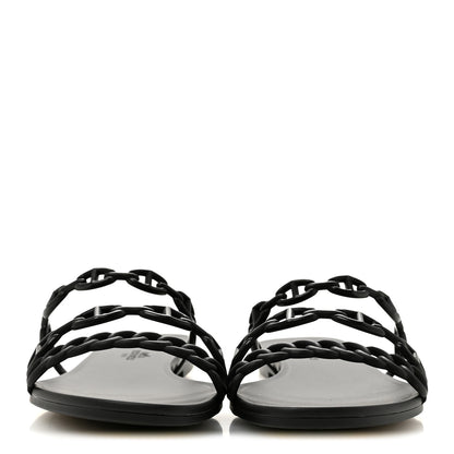 Hermes TPU Rivage Sandals 41 Black 3 of 10