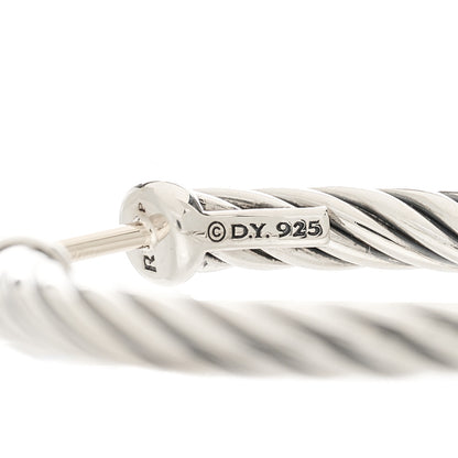 David Yurman Sterling Silver Small Cable Classics Hoop Earrings 4 of 4