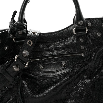 Balenciaga Agneau Arena Neo Cagole City Handbag Black 8 of 10