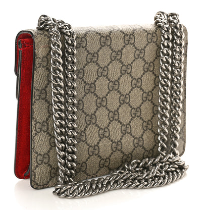 Gucci GG Supreme Monogram Mini Dionysus Shoulder Bag Hibiscus Red 3 of 14