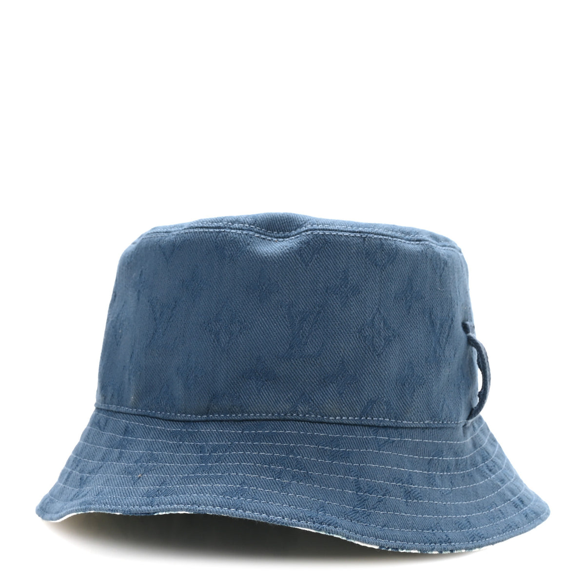 Louis Vuitton Cotton LV Play Monogram Aquagarden Reversible Bucket Hat Blue 3 of 14