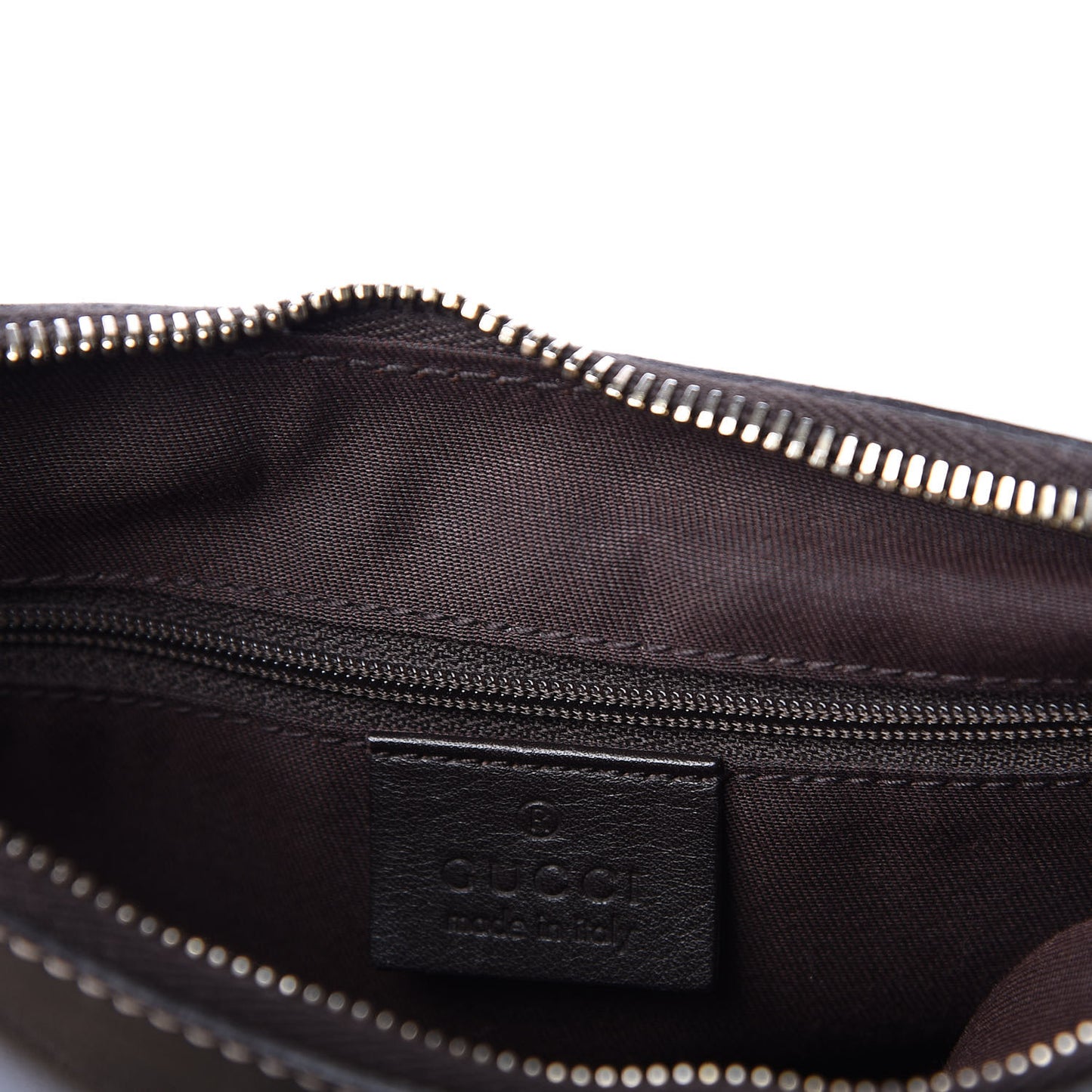 Monogram Medium D Gold Hobo Dark Brown