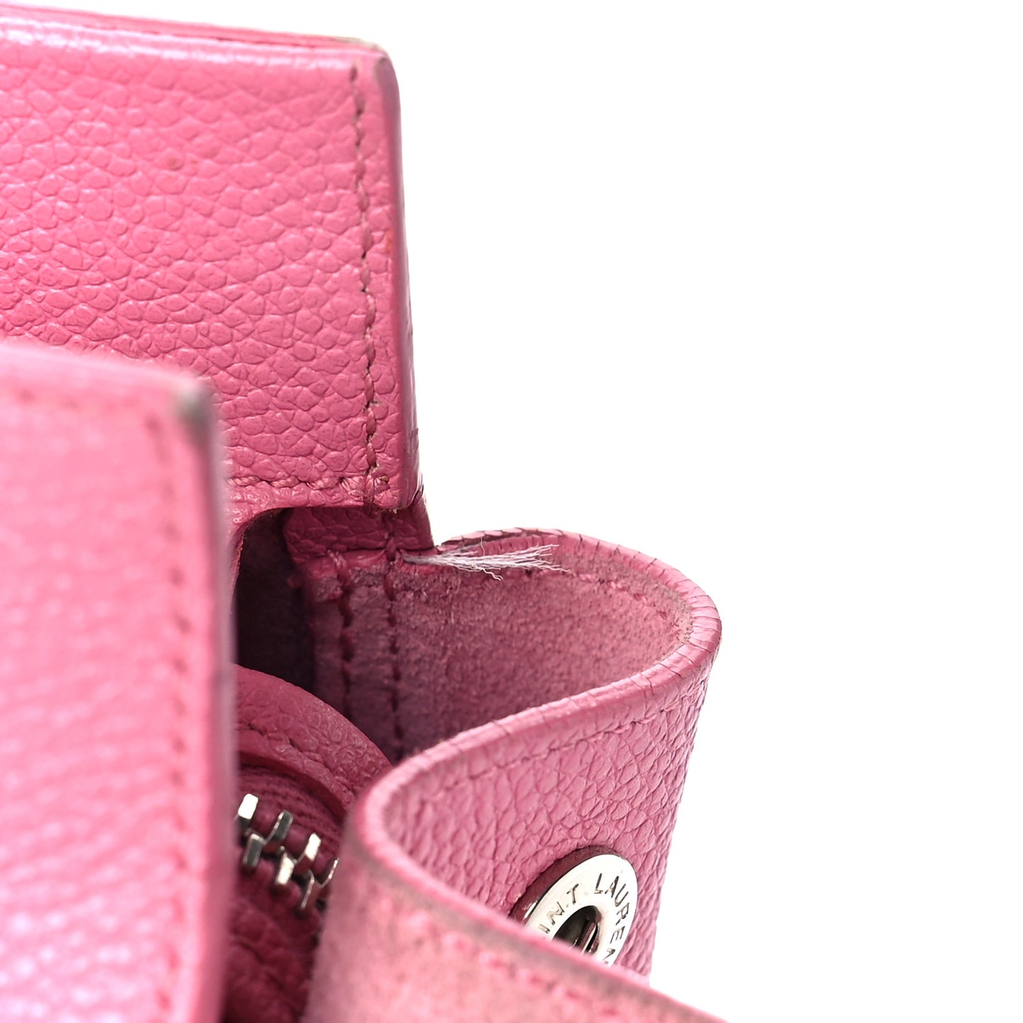 Grained Calfskin Small Cabas Rive Gauche Rose Clair