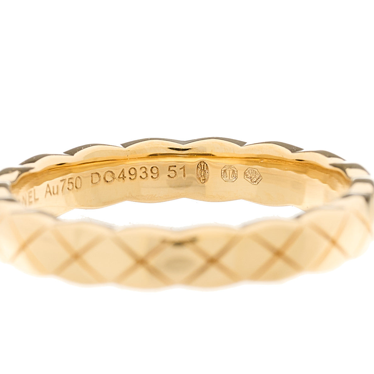 Chanel 18K Yellow Gold Mini Coco Crush Ring 51 5.75 5 of 6