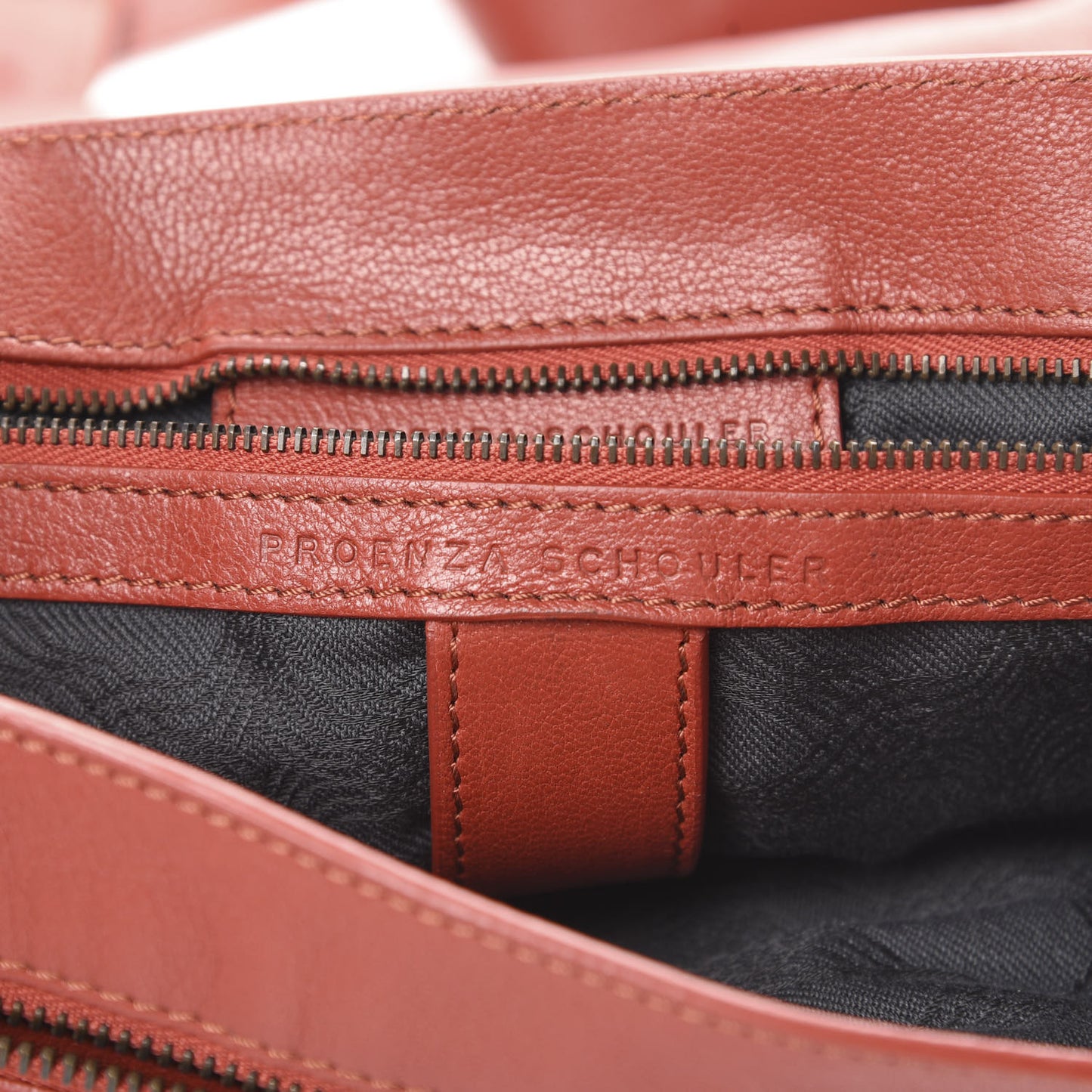 Lambskin PS1 Extra Large Satchel Mandarin Red