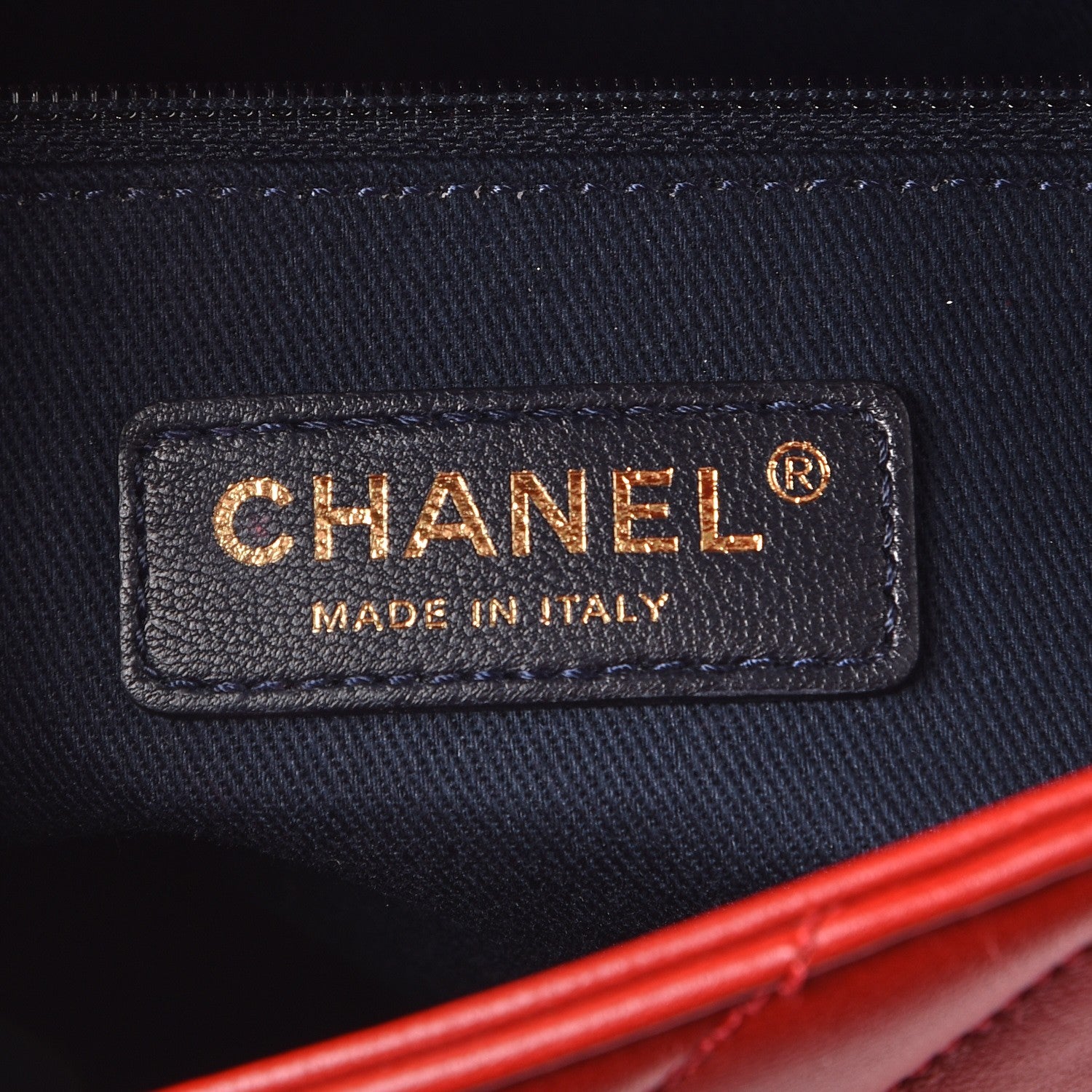 Chanel Lambskin Chevron Quilted Small Pyramid CC Flap Red 6 of 8