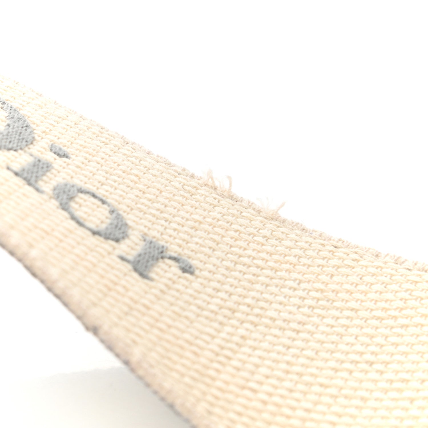 Christian Dior Canvas Embroidered Shoulder Strap Grey 6 of 7