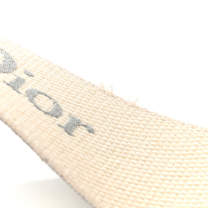 Christian Dior Canvas Embroidered Shoulder Strap Grey 6 of 7
