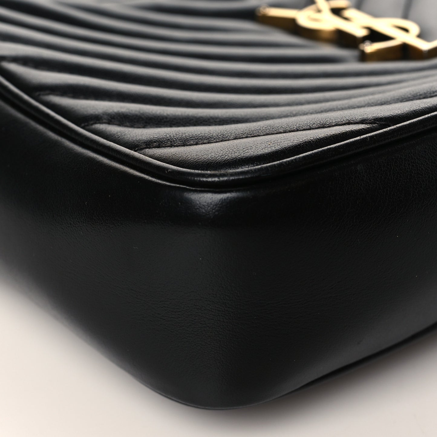 Calfskin Matelasse Monogram Lou Camera Bag Black