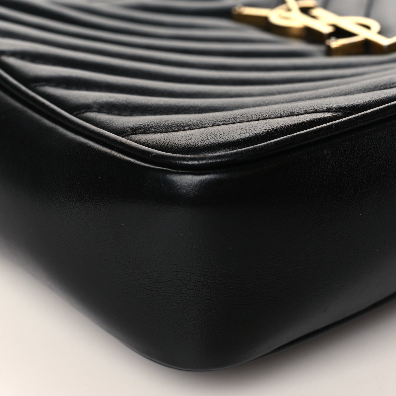 Saint Laurent Calfskin Matelasse Monogram Lou Camera Bag Black 8 of 10