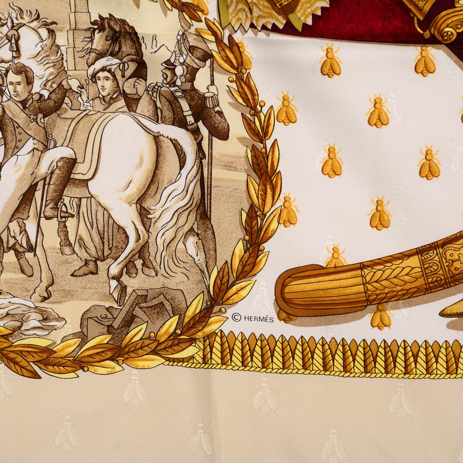 Hermes Silk Napoleon Scarf 90 4 of 7