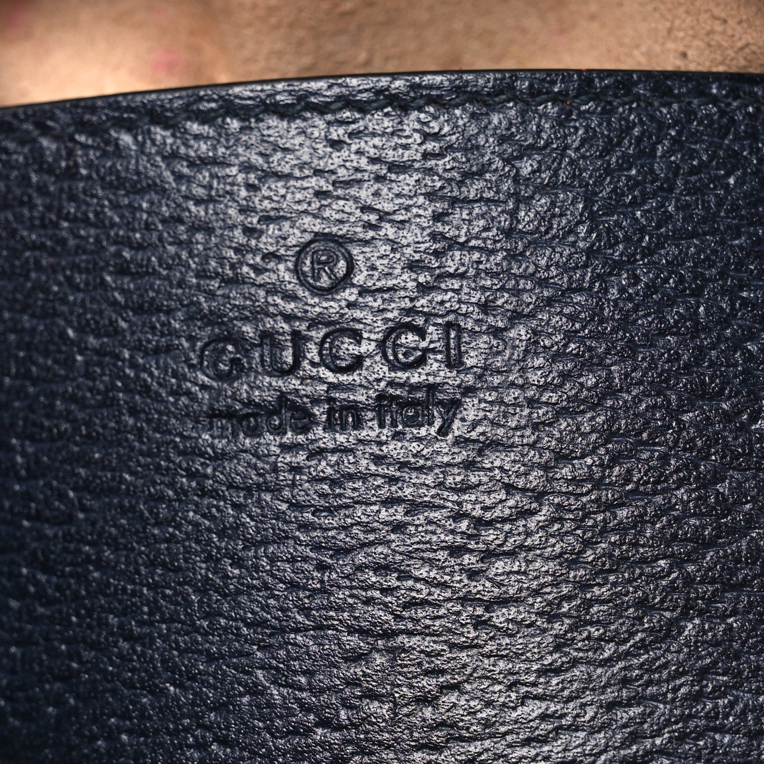 Gucci GG Supreme Monogram Textured Dollar Calfskin Web Mini Ophidia Shoulder Bag Beige Blue 6 of 11