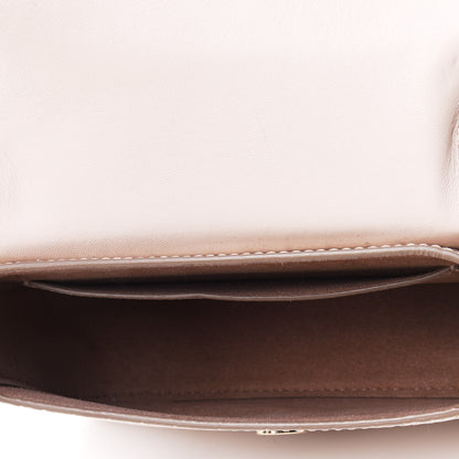 Givenchy Calfskin Crocodile Embossed Mini Nobile Shoulder Bag Nude Pink 4 of 5