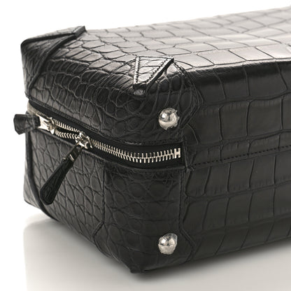 Hermes Matte Crocodile Maxibox 29 Black 7 of 8