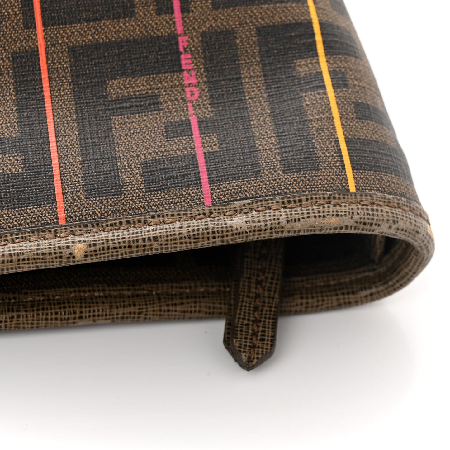 Zucca Spalmati Striped Large Roll Tote Tobacco Multicolor