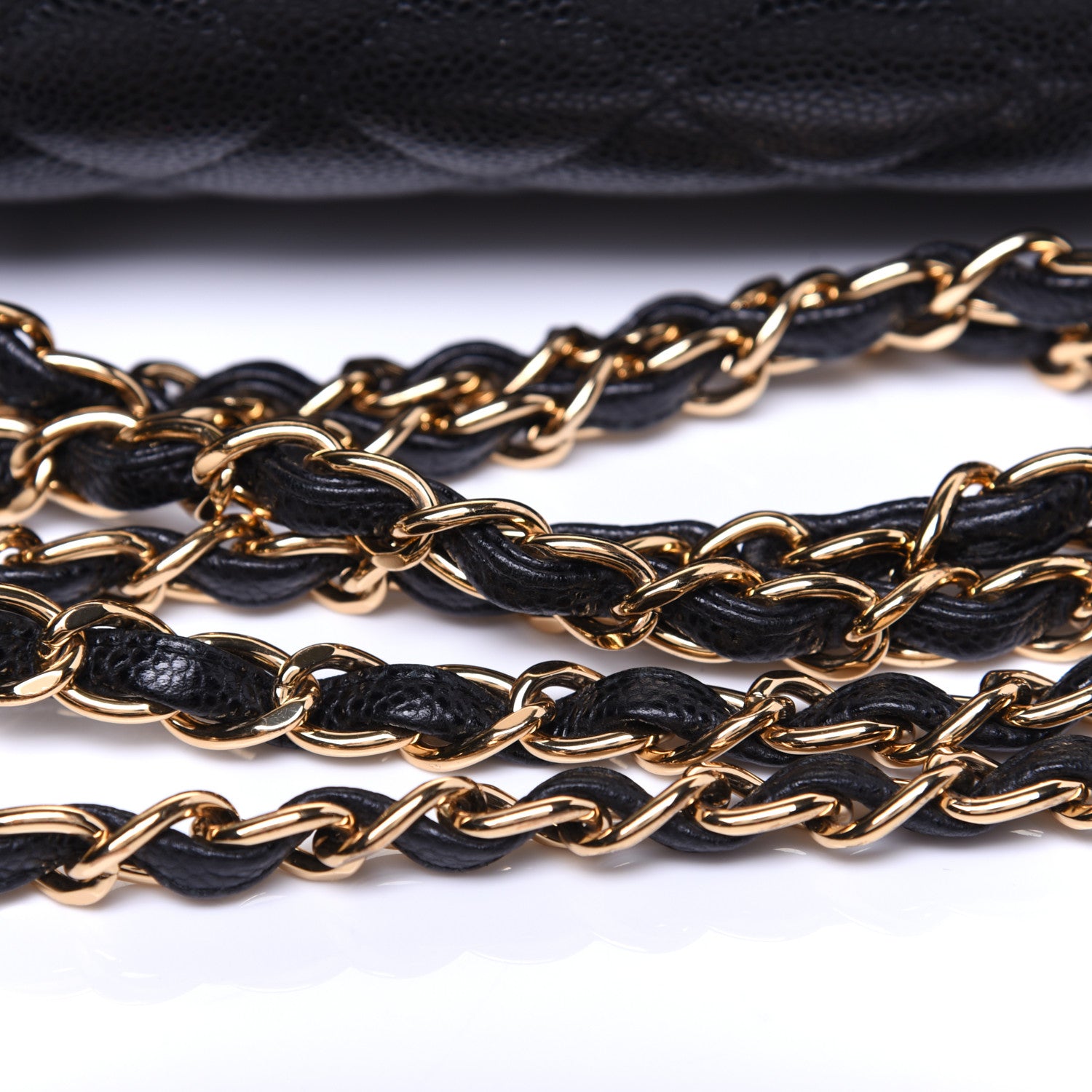 Chanel Caviar Quilted Jumbo Double Flap Black 16 of 17
