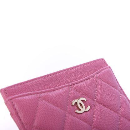 Chanel Shiny Caviar Quilted Card Holder Pink 12 of 12