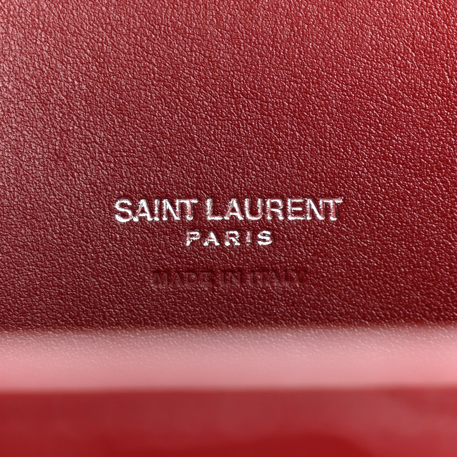 Saint Laurent Calfskin Crocodile Embossed Baby Sac De Jour Red 6 of 12