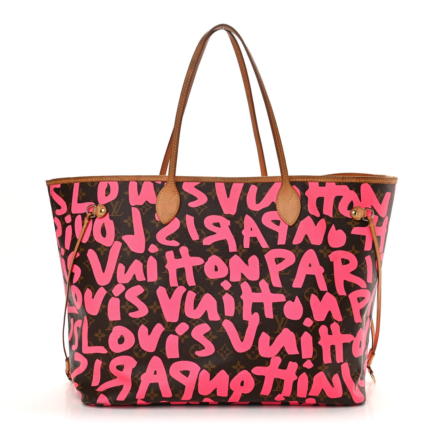 Louis Vuitton Monogram Graffiti Neverfull GM Fuchsia 1 of 11