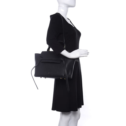 Celine Grained Calfskin Mini Belt Bag Black 2 of 8