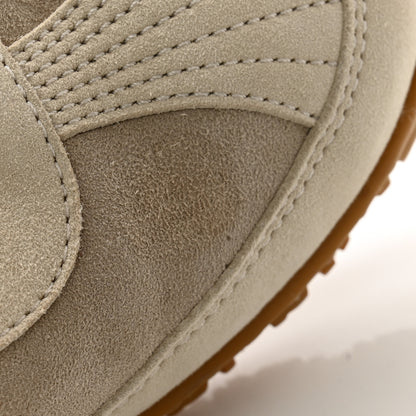 Hermes Suede Goatskin Jet Sneakers 37 Beige Esquisse Glaise 9 of 10