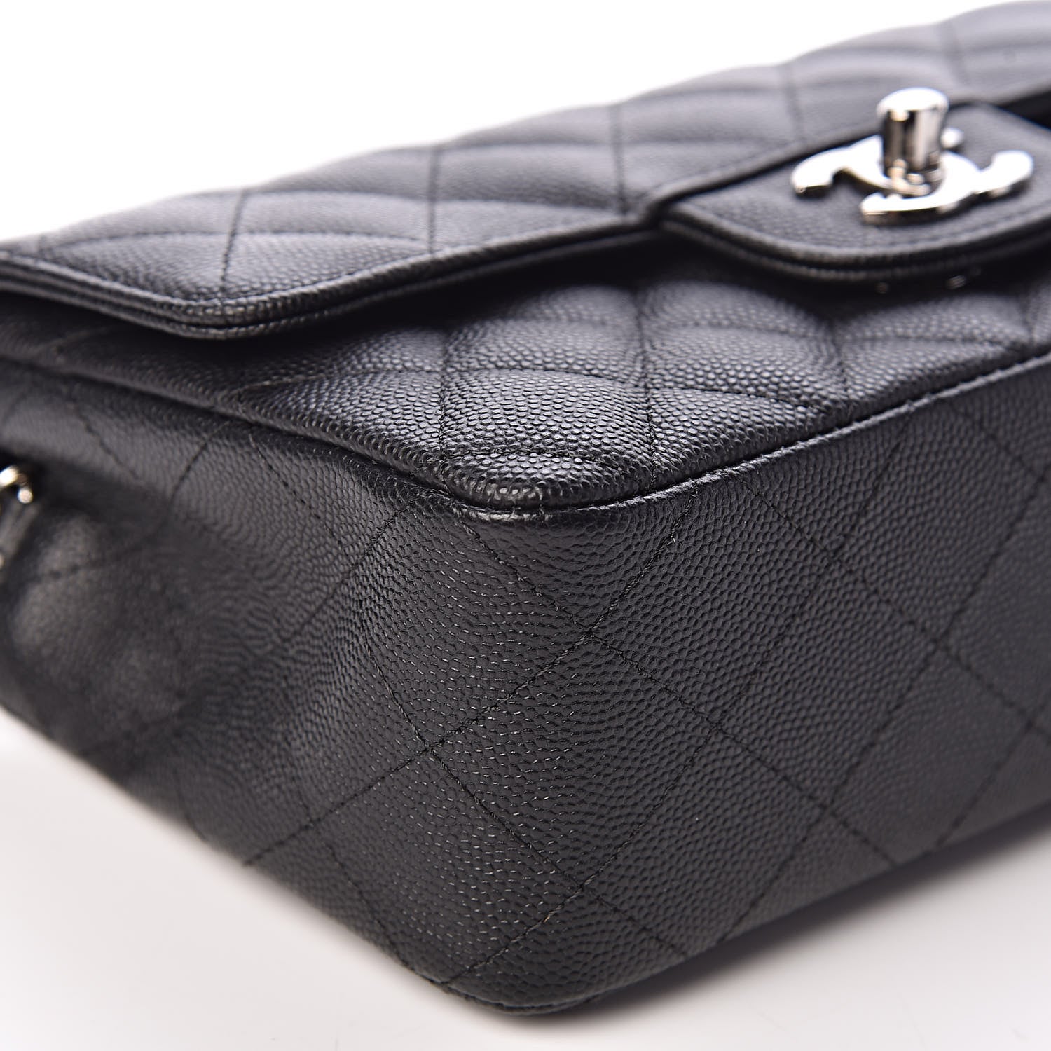 Chanel Caviar Quilted Mini Rectangular Flap Black 8 of 11