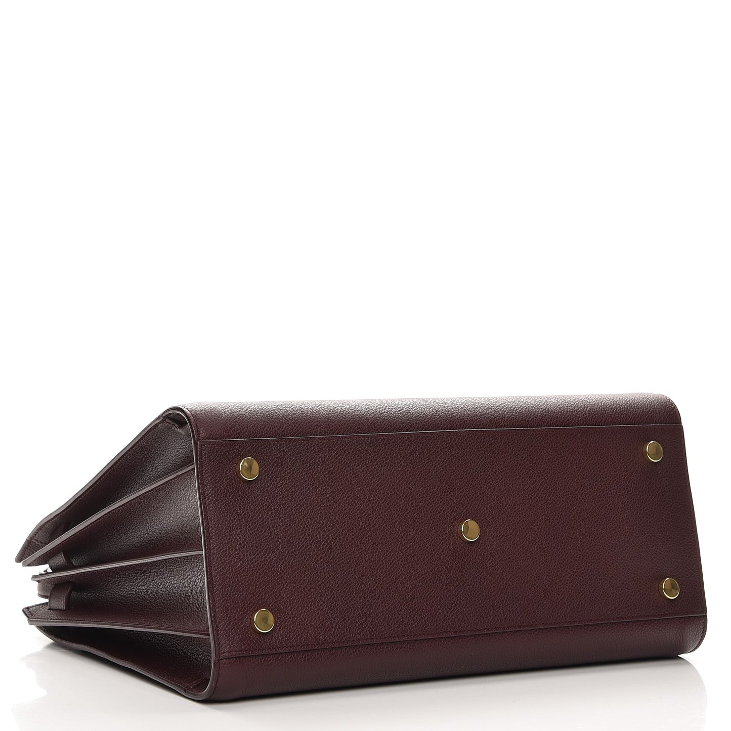 Grained Calfskin Small Classic Sac De Jour Amaranto