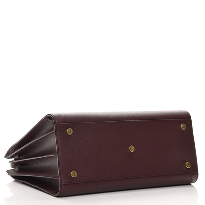 Saint Laurent Grained Calfskin Small Classic Sac De Jour Amaranto 5 of 11