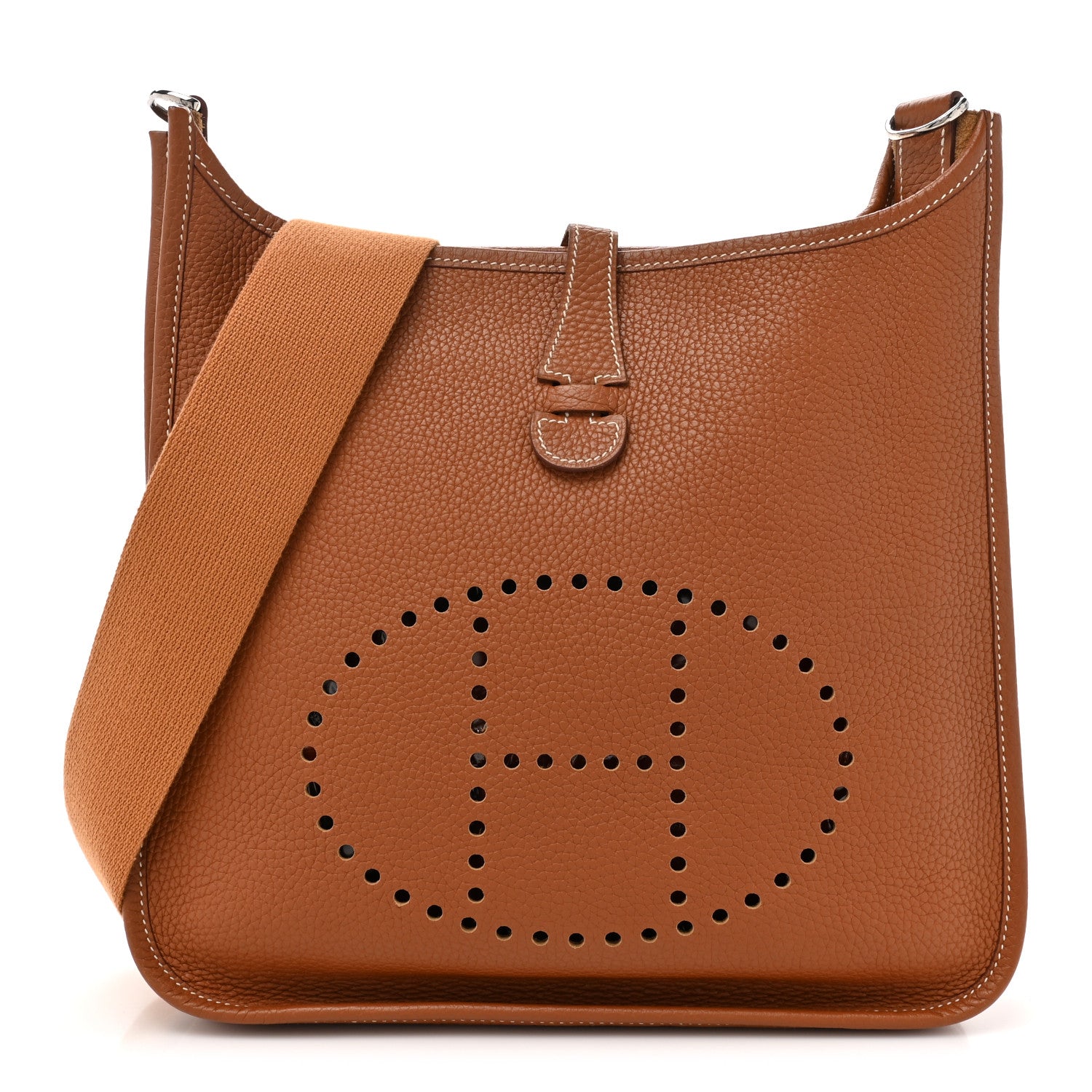 Hermes Taurillon Clemence Evelyne PM Gold 1 of 10