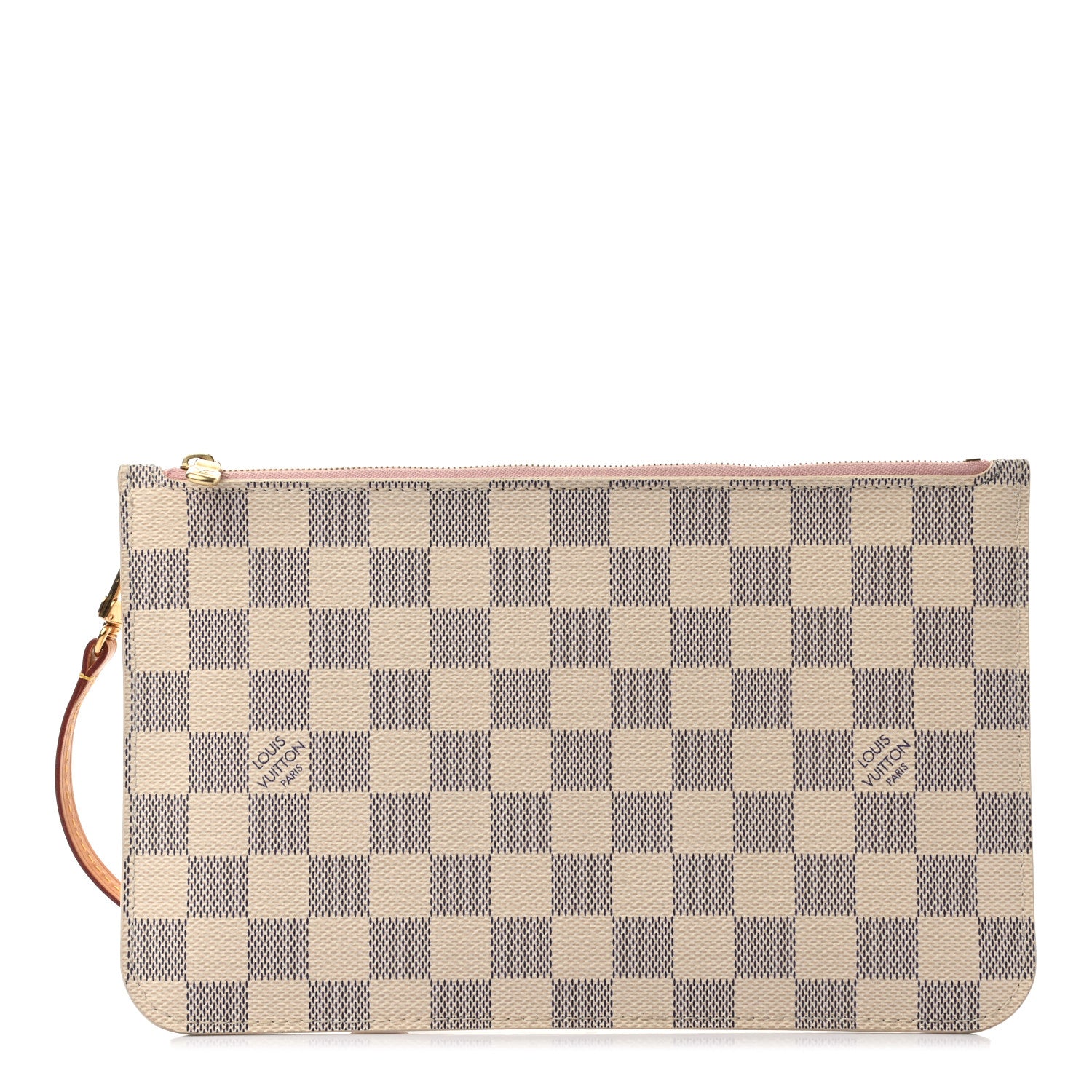 Louis Vuitton Damier Azur Neverfull MM GM Pochette Rose Ballerine 1 of 7