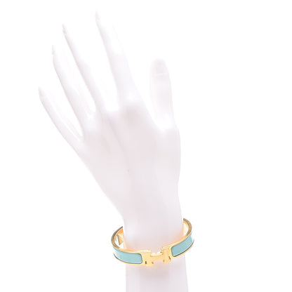 Hermes Enamel Narrow Clic Clac H Bracelet PM Lagon 2 of 6