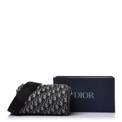 Christian Dior Oblique Roller Messenger Bag Blue 12 of 12