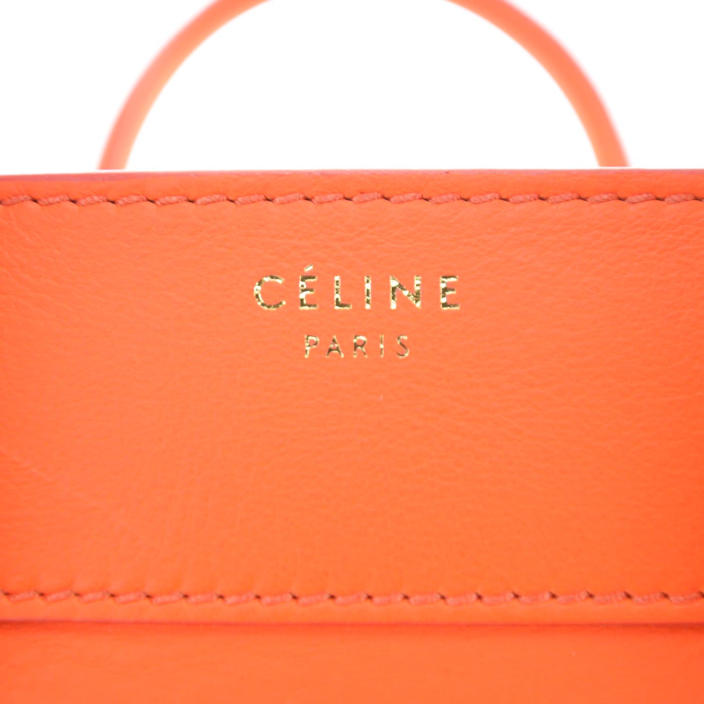 Smooth Calfskin Mini Luggage Bright Orange