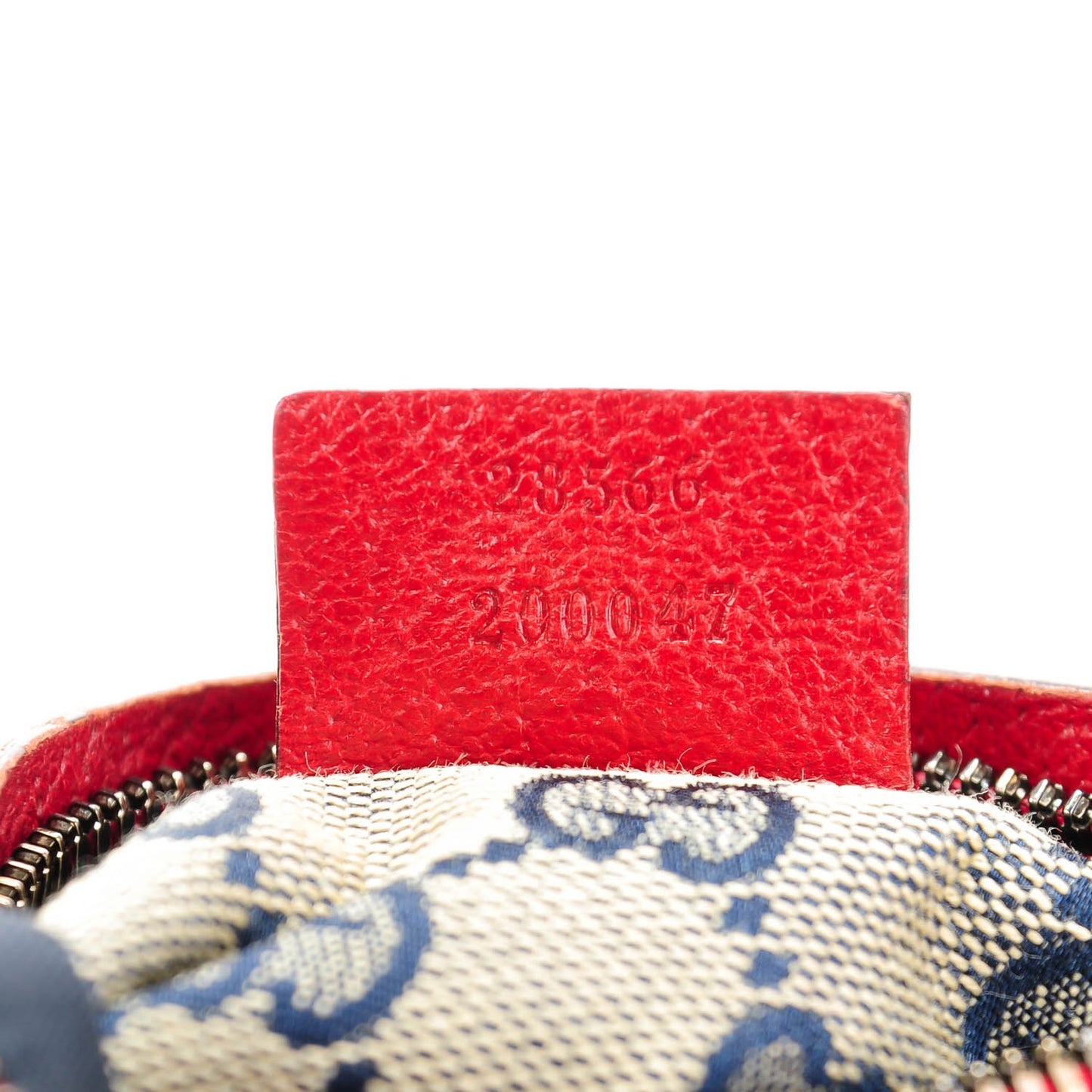 GG Monogram Web Double Pocket Belt Bag Navy Red