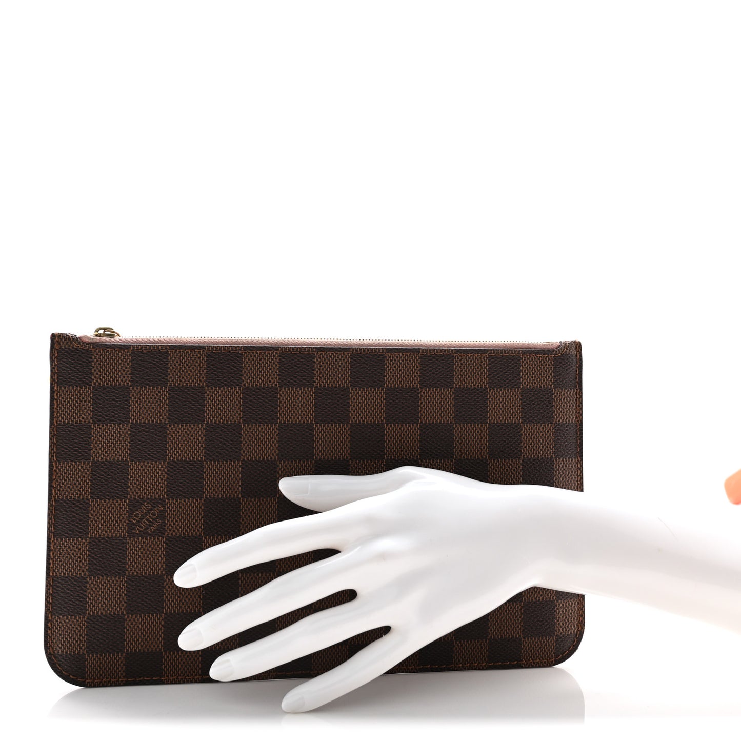 Damier Ebene Neverfull MM GM Pochette Rose Ballerine