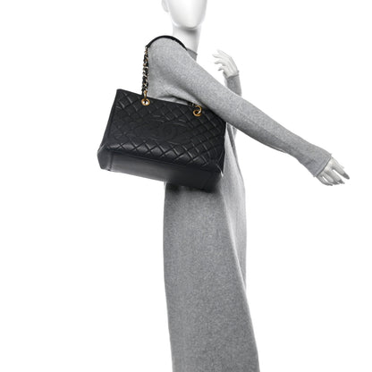 Chanel Caviar Quilted Grand Shopping Tote GST Black 2 of 11