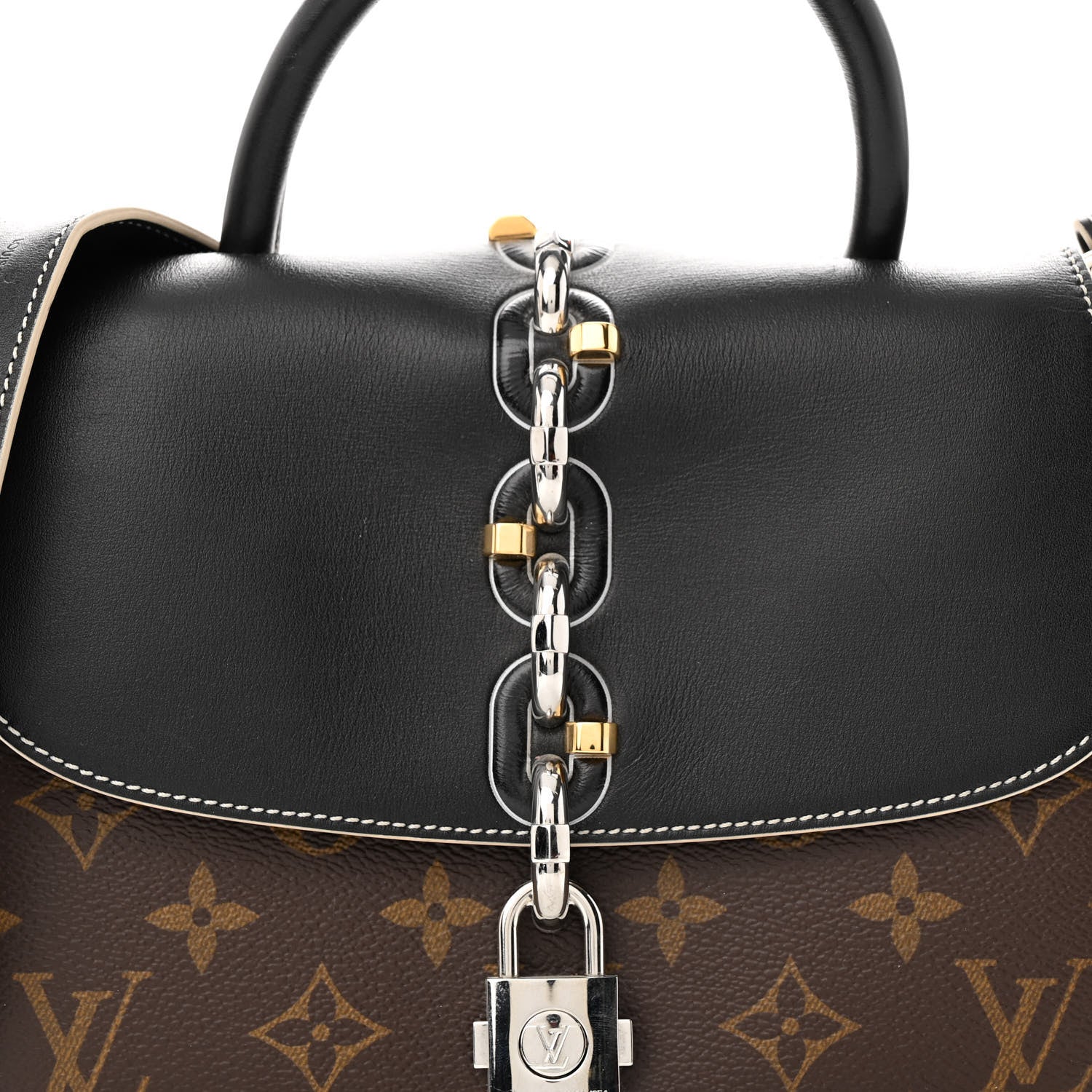 Louis Vuitton Calfskin Monogram Chain It Bag PM Black 7 of 10