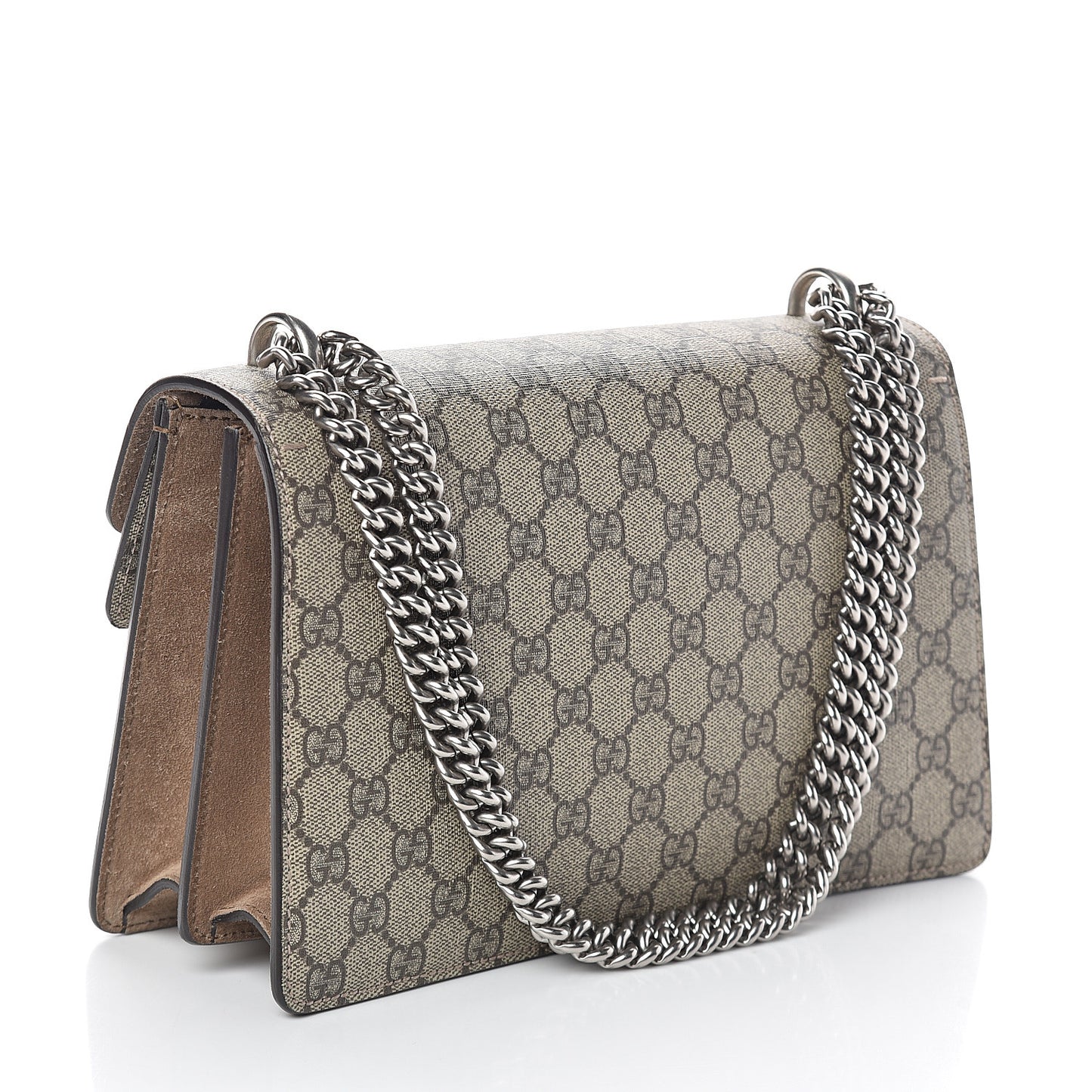 GG Supreme Monogram Small Dionysus Shoulder Bag Taupe